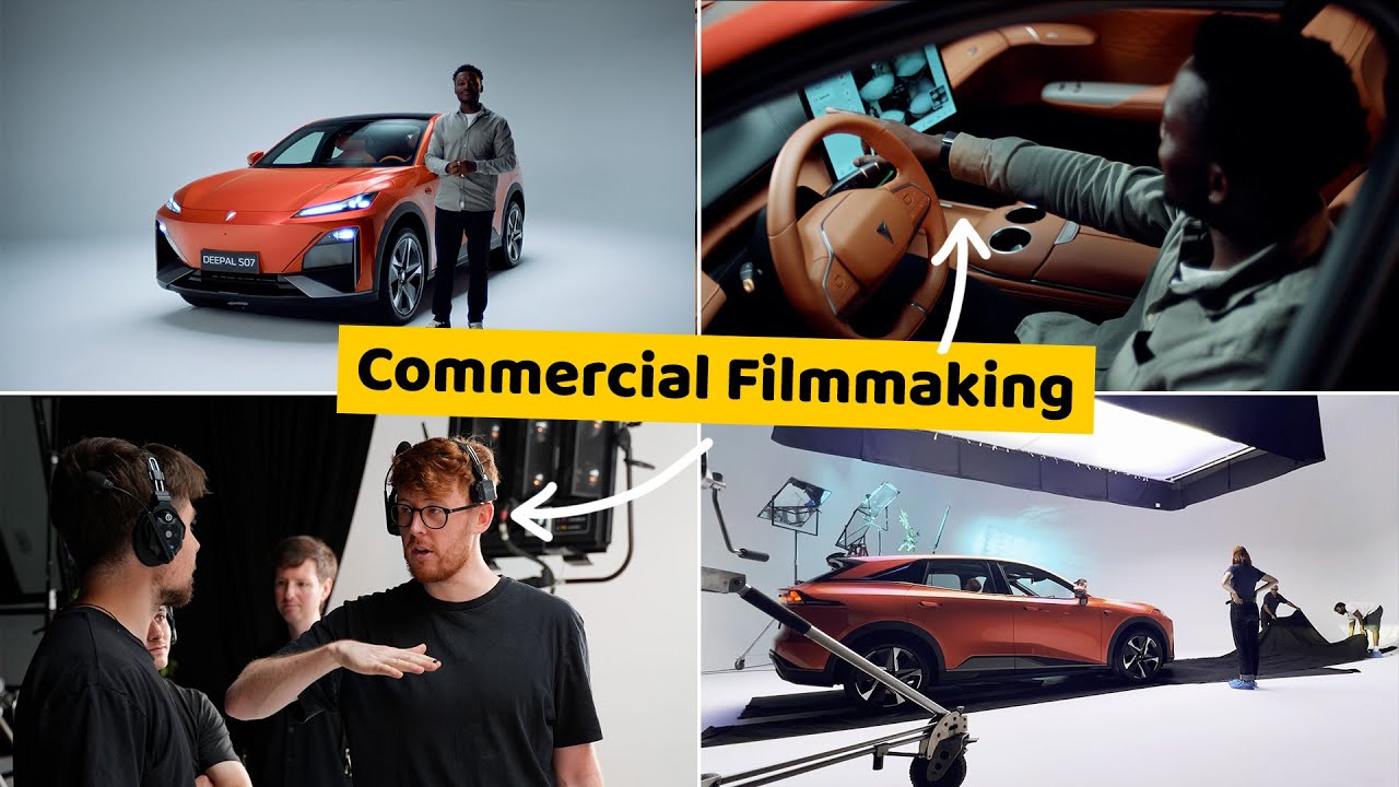 YouTube post by @ScottPetersFilms for Audiio. Caption reads: The Truth About Directing Car Ads (Full Breakdown).