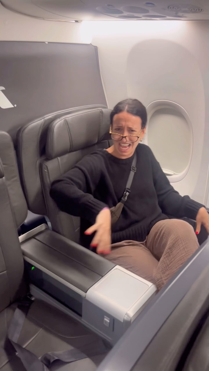 Instagram post by @beccabastos for American Airlines. Caption reads: critical thinking skills found slain @americanair....