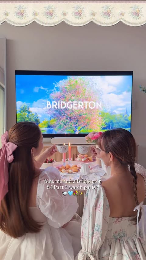 Instagram post by @tokyotolagirl for Bridgerton. Caption reads: [...] calendars for February 26, because....