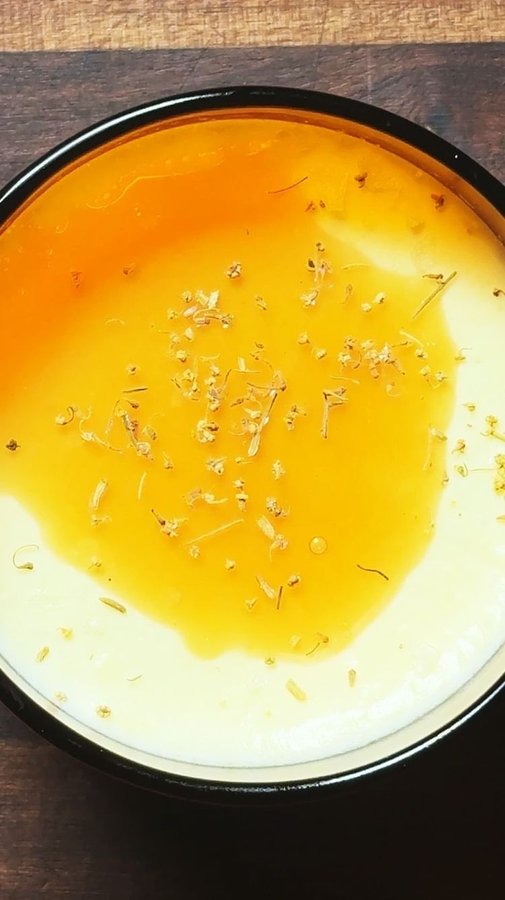 Instagram post by @thisguycooks for Manukora. Caption reads: PANNA COTTA W/ MANUKORA MANUKA HONEY — I’ve been....