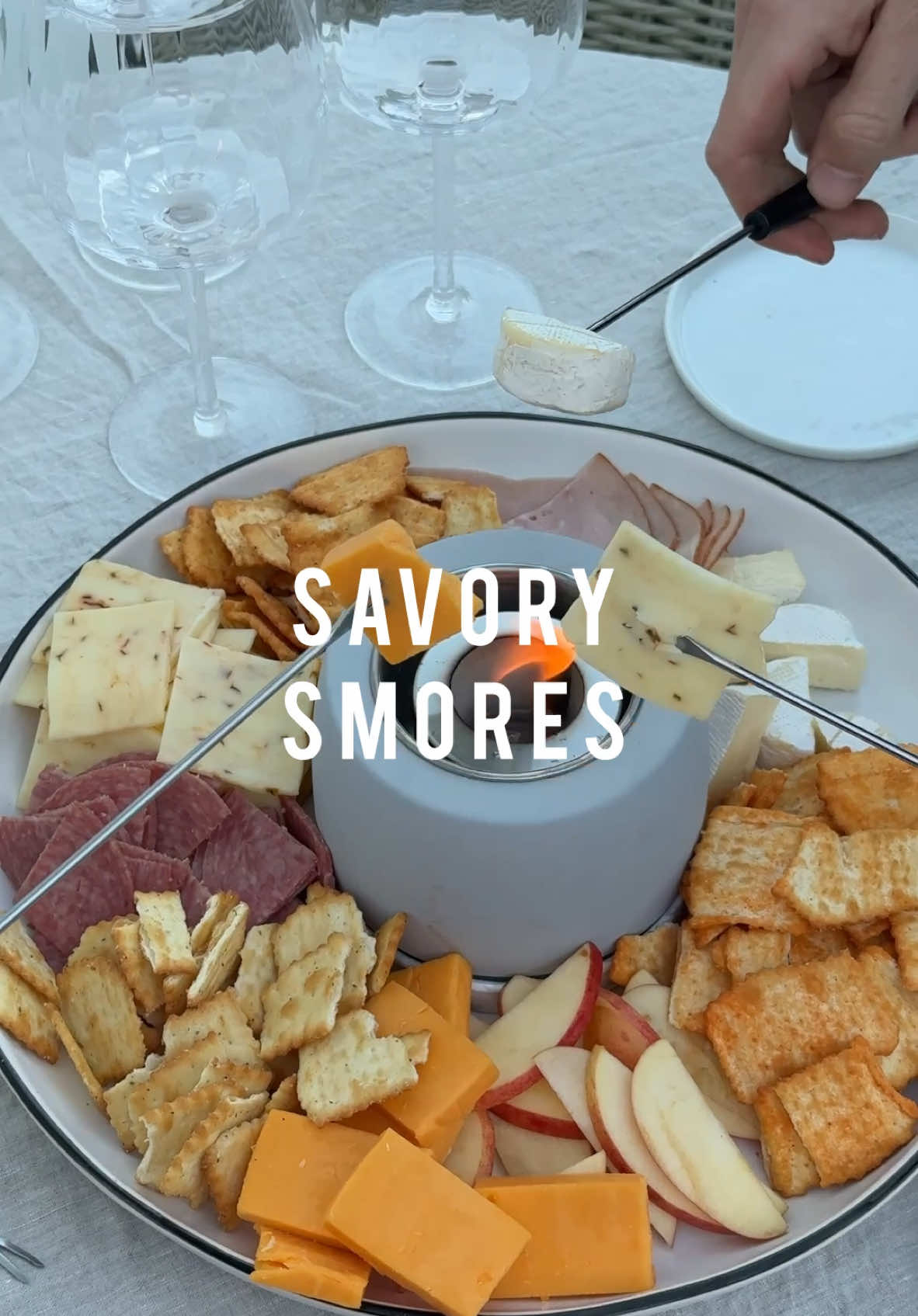 TikTok post by @chandlerisaac for RITZ Crackers. Caption reads: [...] me your favorite pairing 🤌🏼🤌🏼  @RITZ....