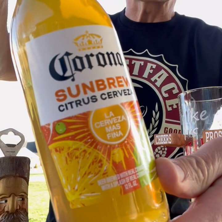 Instagram post by @mikevsbeer for Corona USA. Caption reads: Beer Review #1024 - #mikevsbeer #corona #sun....
