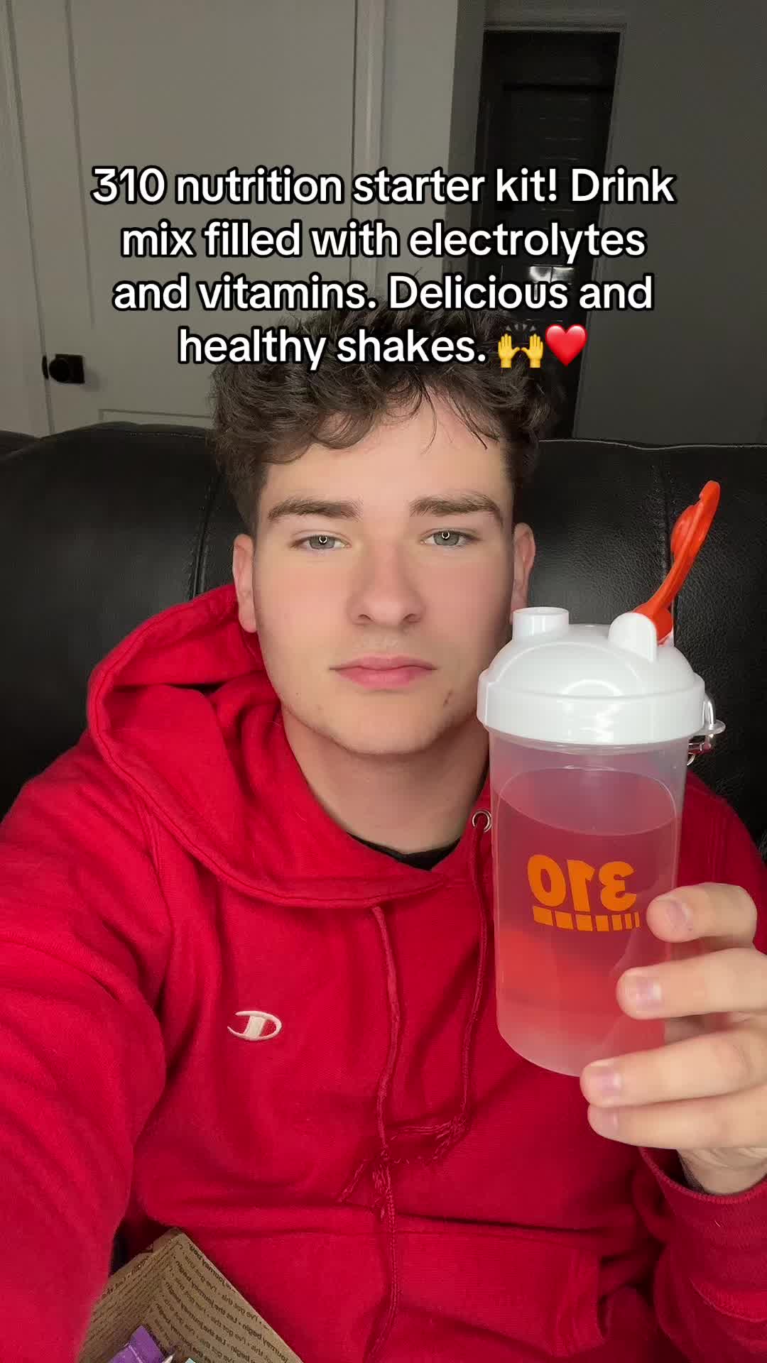 TikTok post by @lucky_1223 for 310 Nutrition. Caption reads: [...] in improving my active lifestyle! @310....