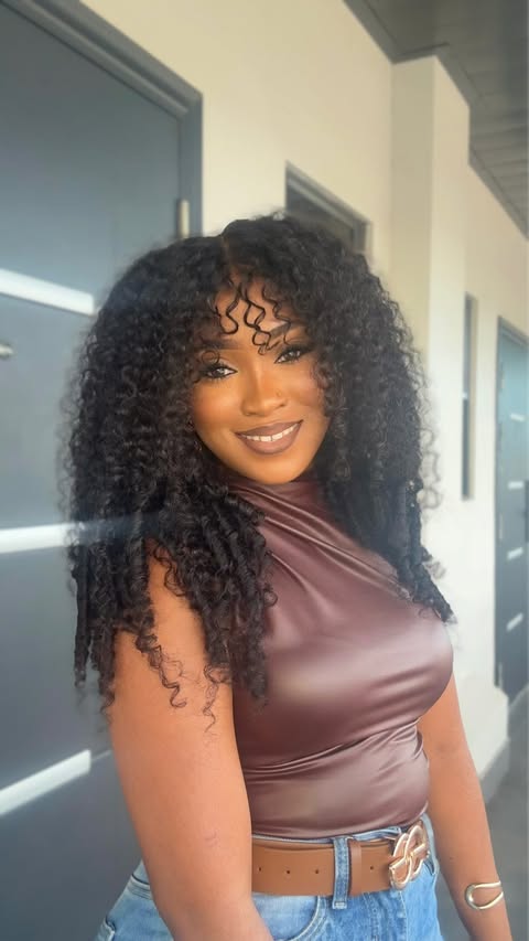Instagram post by @_.zahra.andrews._ for UNice Hair. Caption reads: 🔥🔥 @unicehair @unicehairco 7x5 Bye-Bye Slip....