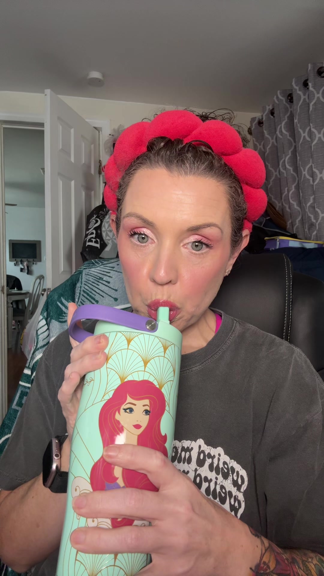 TikTok post by @mombosstravelplanner for CORKCICLE. Caption reads: Enjoy every magical sip! @Corkcicle #corkcicle....