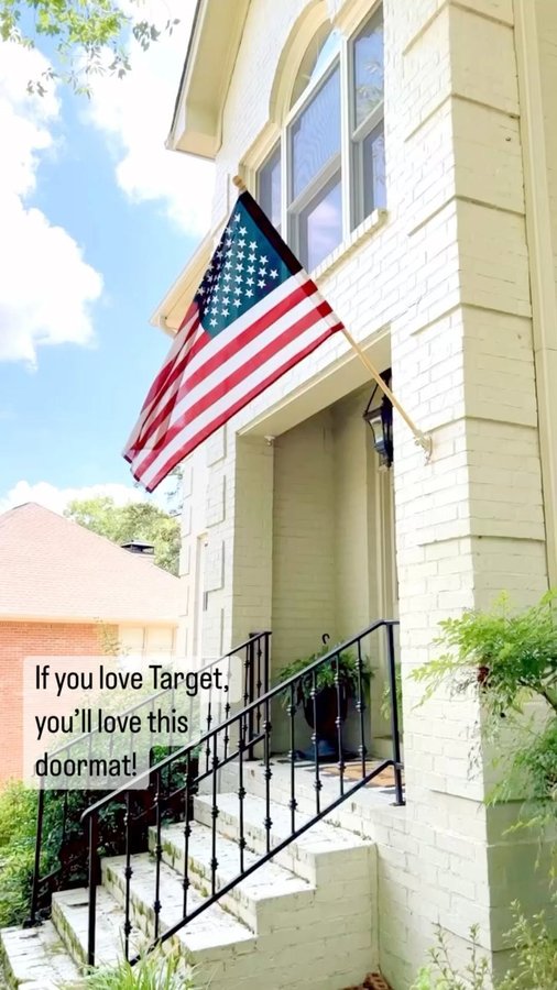 Instagram post by @heatherbuglane for CocoMatsNMore. Caption reads: [...] I love Target and love this mat from....