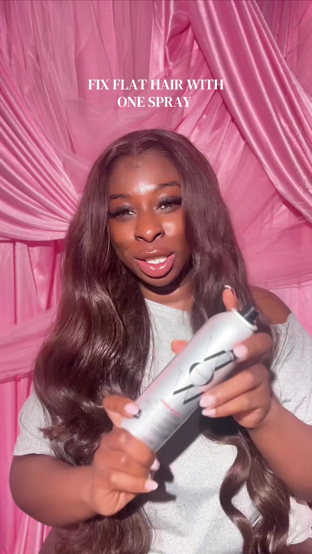 TikTok post by @michietaylors for Color Wow Hair. Caption reads: Tired of flat hair then you need to get this from....