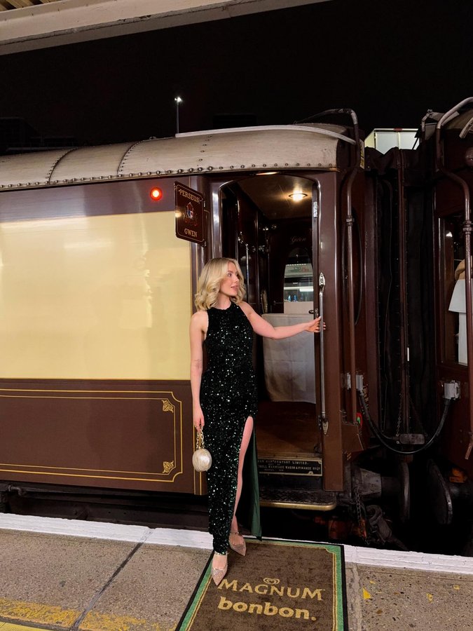 Instagram post by @indiaamoon for Magnum Ice Cream. Caption reads: been putting off saying yes to social big events....