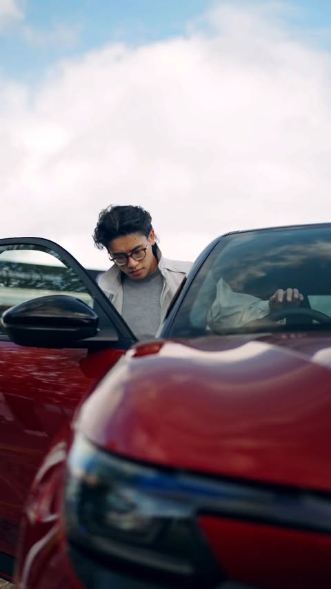 Instagram post by @keenanlam for Alfa Romeo. Caption reads: I got to test out the @AlfaRomeoUK Junior on a....