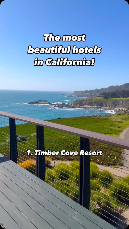 Instagram post by @alexkhachigian for Sonoma County. Caption reads: 👇🏼 Save and share all of these amazing stays ⬇️....