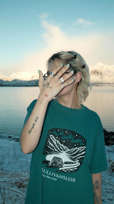 Instagram post by @sadie__sullivan for OPI. Caption reads: [...] The northern lights of course. Packed my....