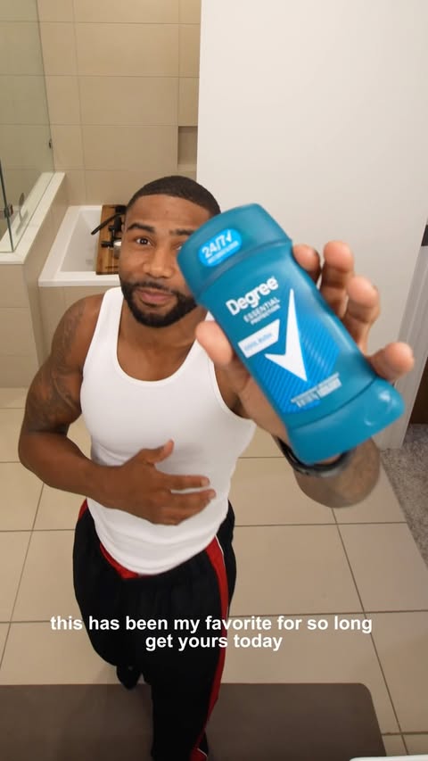 Instagram post by @_devbrown for Degree. Caption reads: [...] one product they’ve been using forever!....