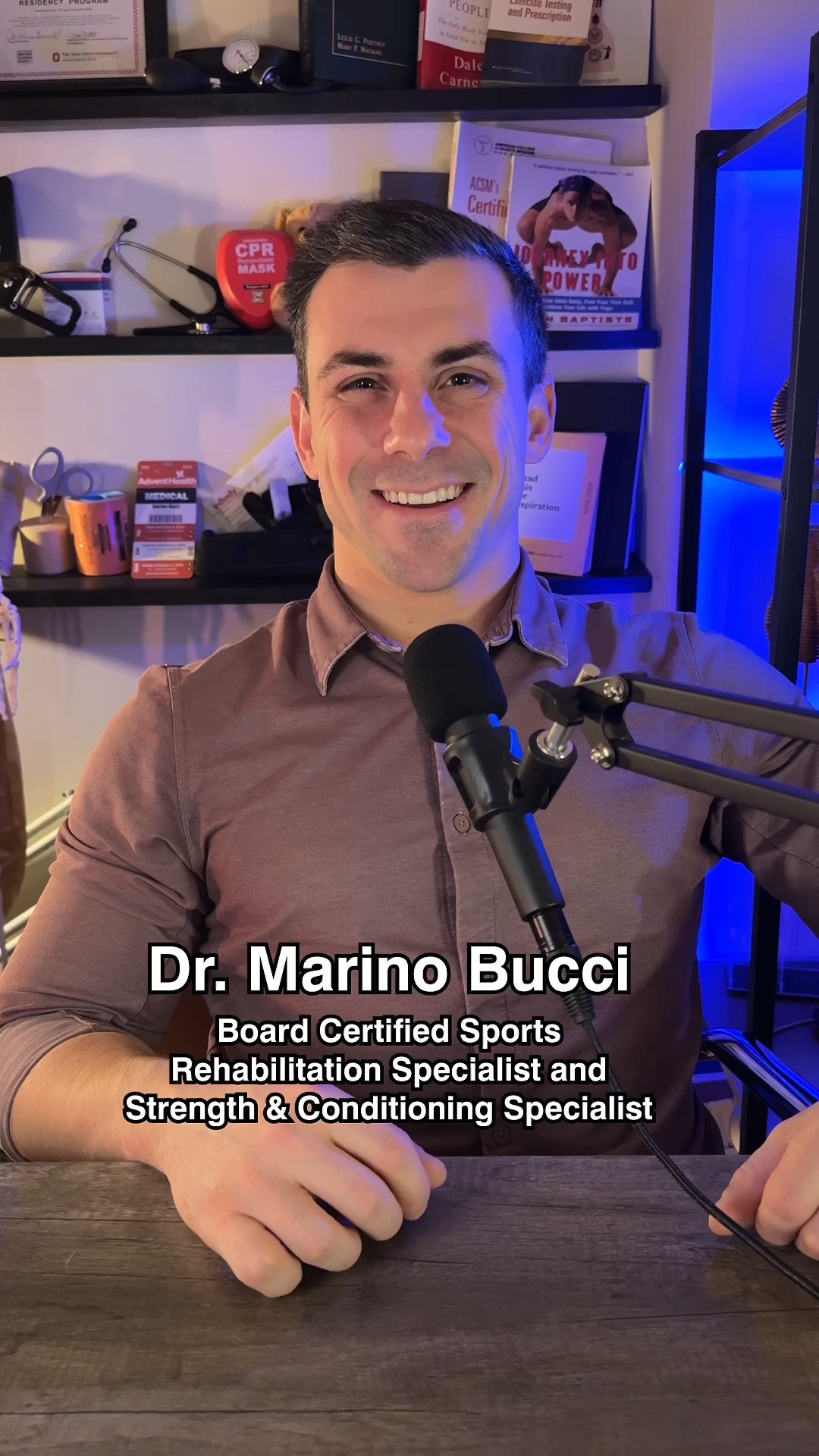 Instagram post by @dr.bucci for Dymatize. Caption reads: Now that you’ve met our sports science....
