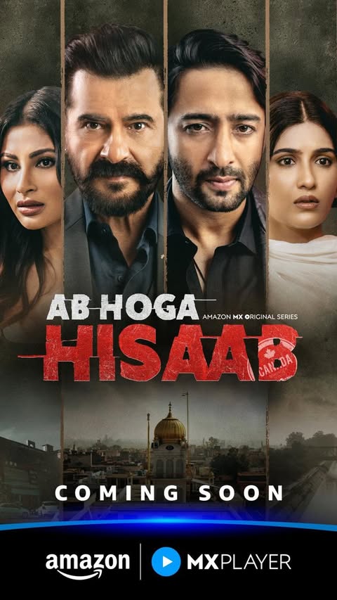 Instagram post by @maheepkapoor for MX Player. Caption reads: Ab Hoga Hisaab coming soon on @mxplayer for FREE!....