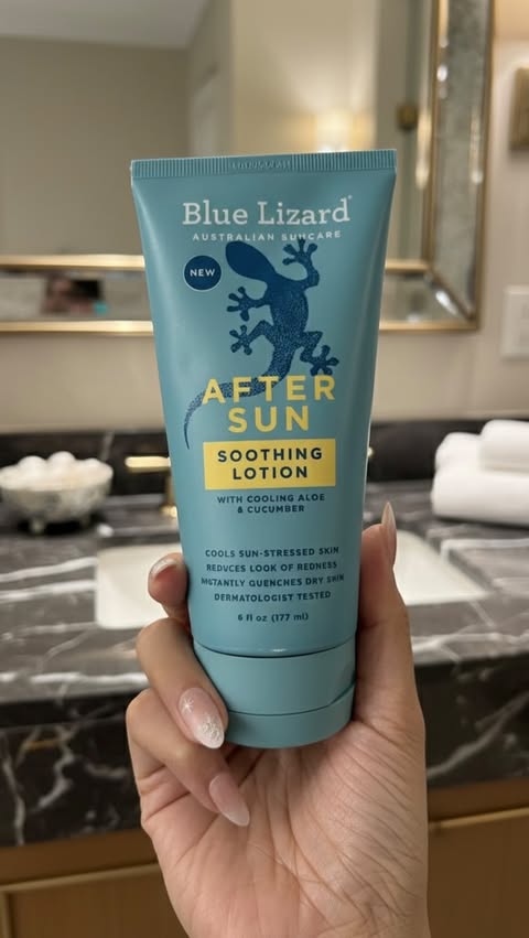 Instagram post by @mislaychristians for Blue Lizard Sunscreen. Caption reads: [...] @influenster #complimentary....