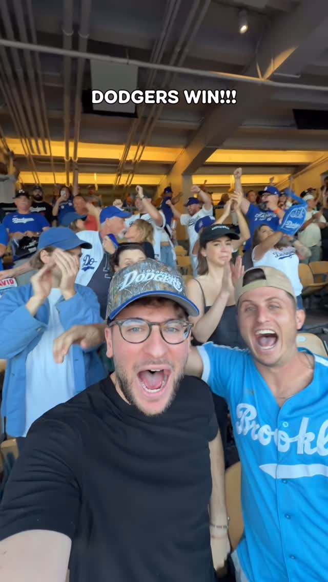 Instagram post by @aroncohen for PrizePicks. Caption reads: WITNESSED THE BOYS TAKE A 3-0 NLCS LEAD ⚾️💙

And....