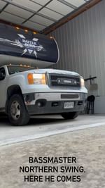 Instagram post by @rick_clunn_official for Battle Born Batteries. Caption reads: [...] of my trip up north. Thank you to....