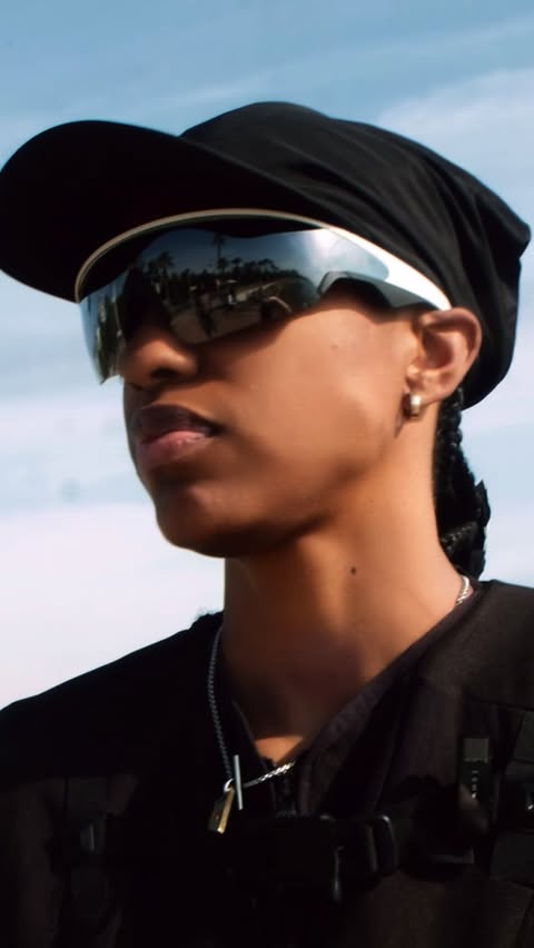 Instagram post by @diamonddoesit1 for Oakley. Caption reads: New country. New rhythm. Same vision. Wherever I....