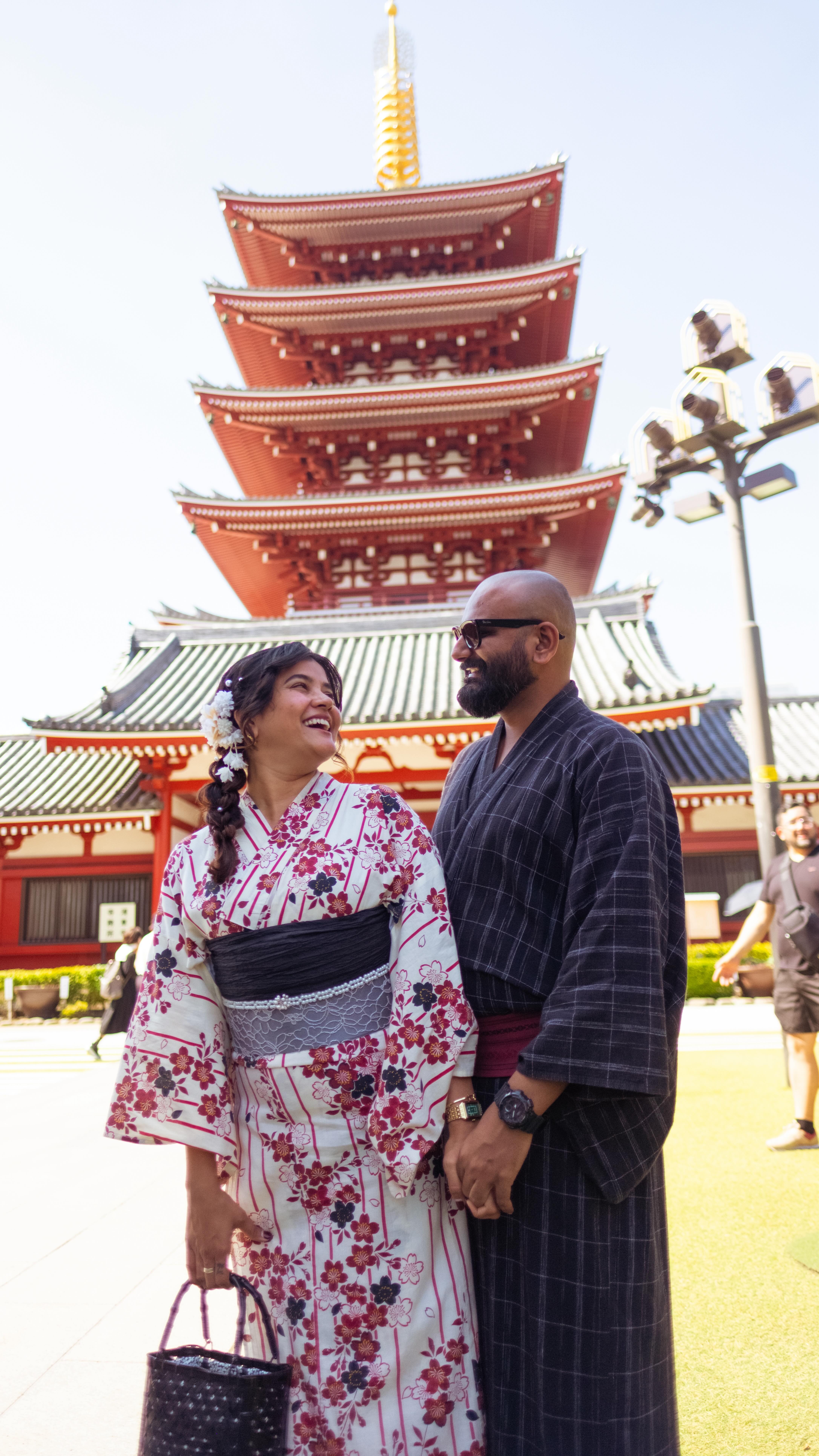 Instagram post by @wanderlust_himani for Tokyo Tokyo. Caption reads: If you’re going to Japan with your partner, then....