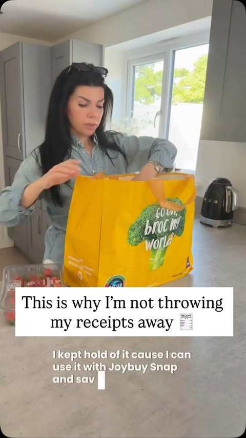 Instagram post by @itsjenselects for JoyBuy. Caption reads: [...] your supermarket receipts could earn you....