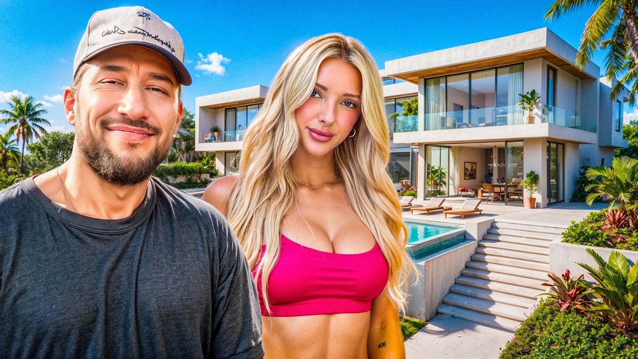 YouTube post by @MikeMajlakVlogs for Breath Death. Caption reads: Touring My New $21,000,000 Miami Home | The Night....