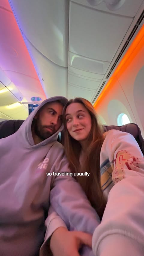 Instagram post by @franziskaschoebel for KLM Royal Dutch Airlines. Caption reads: Anzeige 🌸 thanks to @klm I’m always able to sleep....