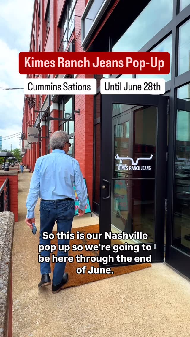 Instagram post by @nashvillecityguide for Kimes Ranch Jeans. Caption reads: [...] or country artists like Zach Top?....