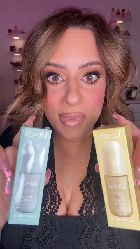 Instagram post by @beautykillsmua for Kitsch. Caption reads: The perfect summer hair scent from @mykitsch It....
