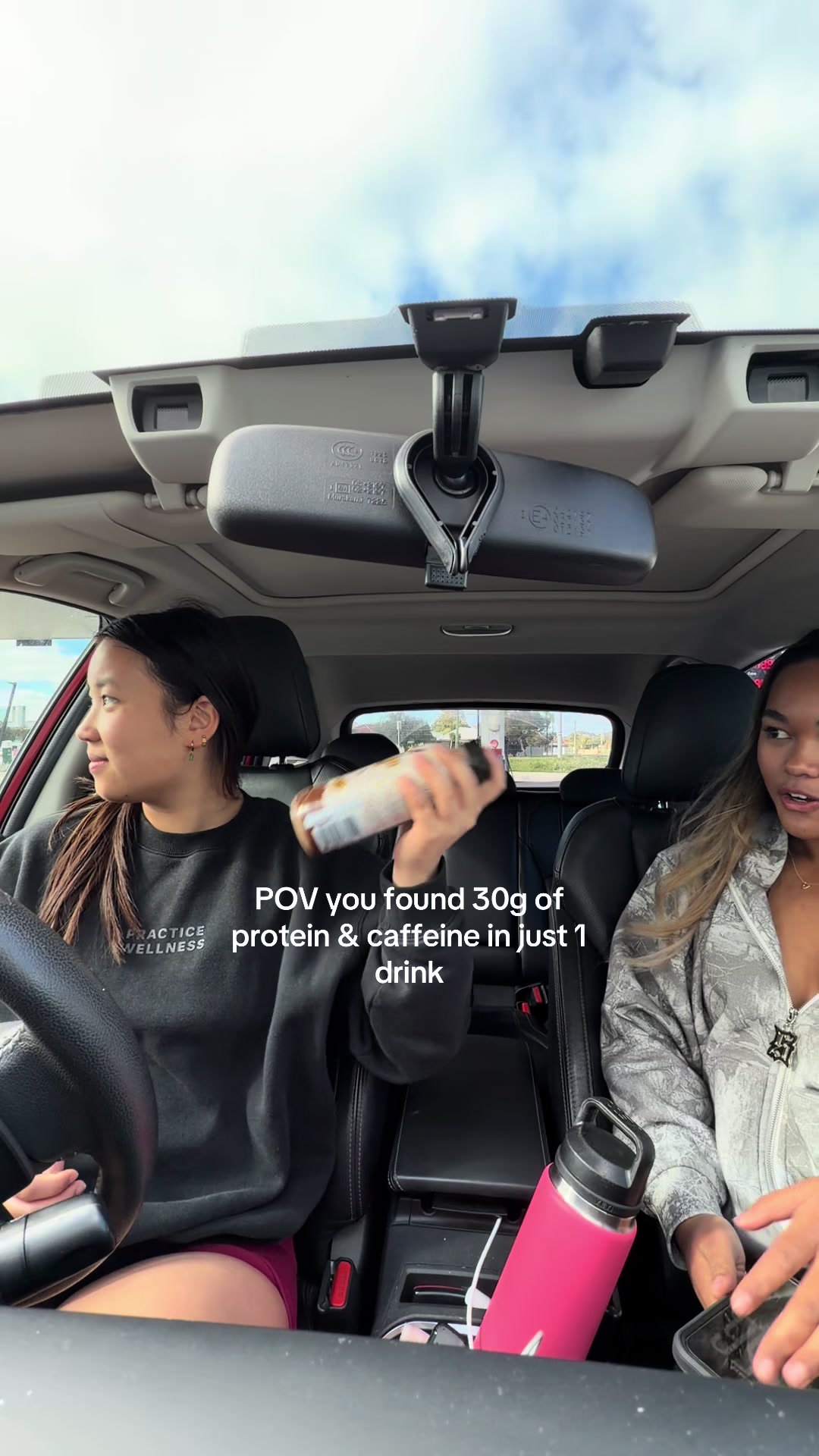 TikTok post by @jemma.buck for OxyShred Energy. Caption reads: Living the dream @OxyShred Energy #oxyshredenergy....