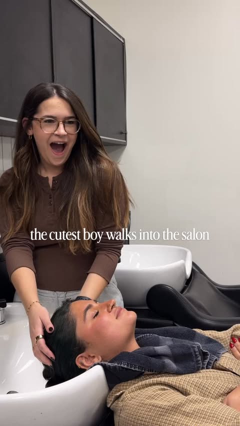 Instagram post by @theunorthodoxstylist for DESIGNME Hair. Caption reads: When the cutest boy walks into the salon....