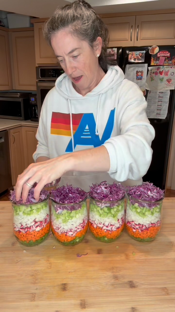 Instagram post by @seattlehanddoc for New West KnifeWorks. Caption reads: I add grilled shrimp, chicken, chick peas on top....