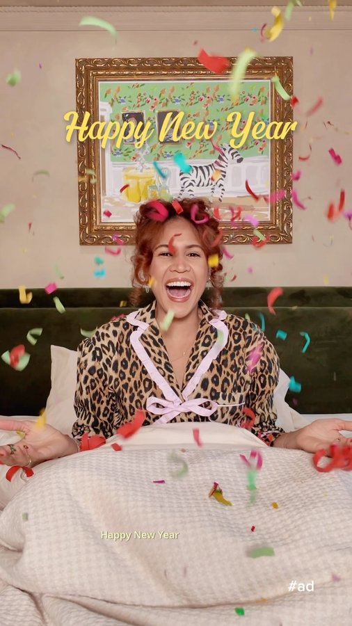 Instagram post by @byaimeekelly for Heineken US. Caption reads: #Ad 21+ New year new ways to achieve our goals!....