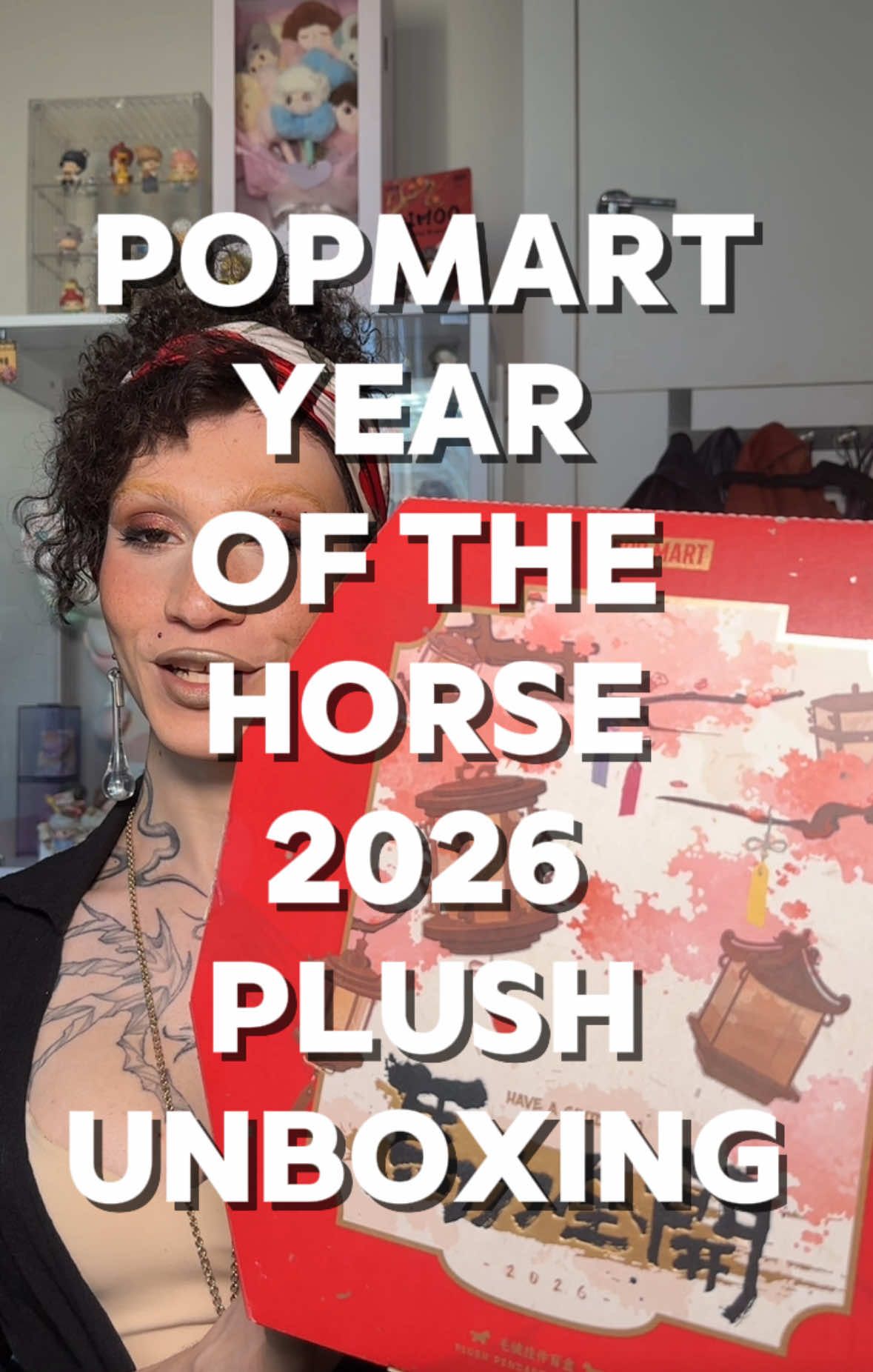 TikTok post by @piminxp for Pop Mart. Caption reads: NEW PLUSHIESSSSS ! I’ve been waiting for more all....