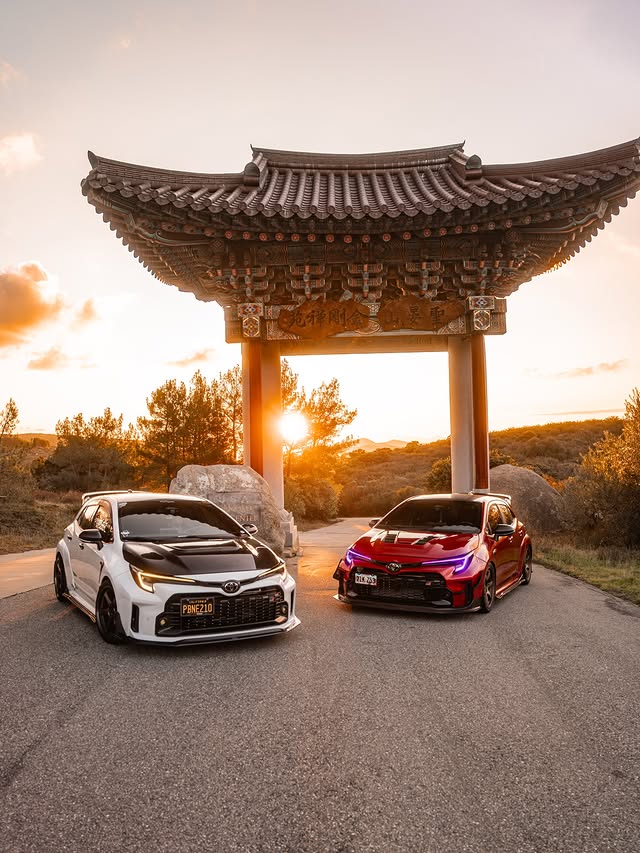 Instagram post by @built.grc for Toyo Tires. Caption reads: [...] #jdm ⟢ ⟢ Sponsors: @seiboncarbon @toyotires....
