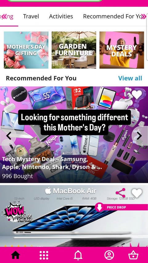 Instagram post by @life_withlaraandleo for Wowcher. Caption reads: [...] Mother's Day, you need to check out....