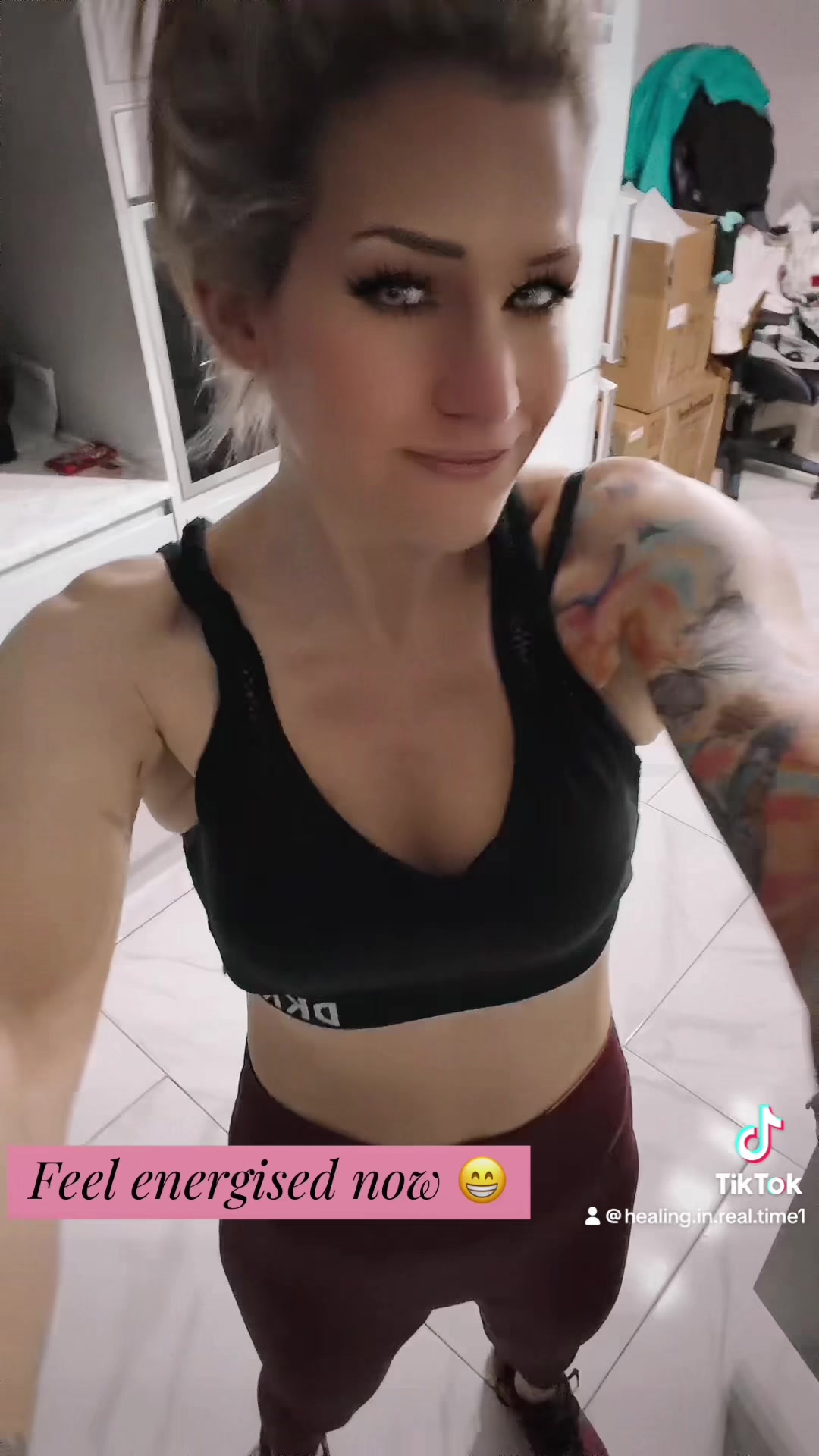 TikTok post by @healing.in.real.time1 for Free Soul. Caption reads: My green drink - Free Soul #healthy #greendrink....