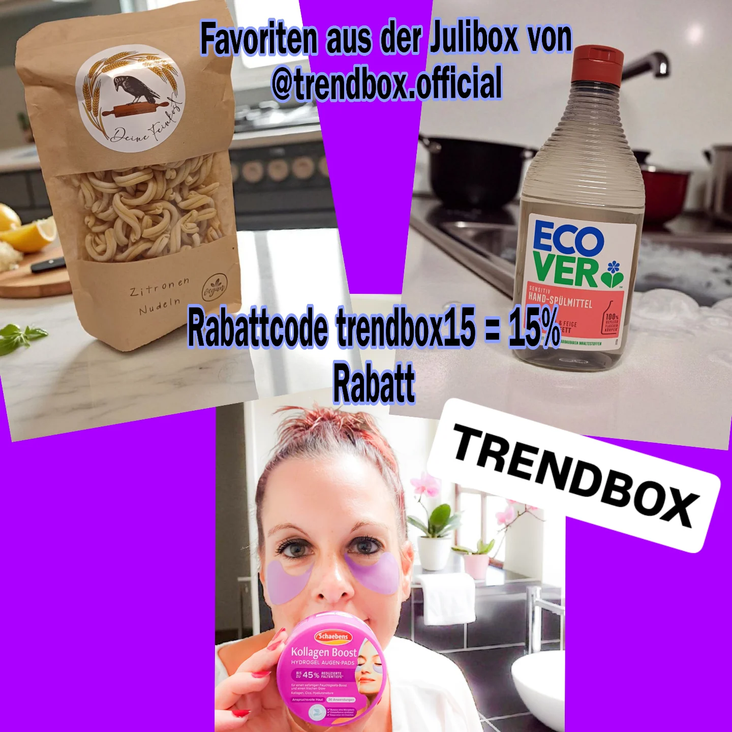 Instagram post by @danis.world2 for TrendRaider. Caption reads: [Werbung, Rabattcode]
❗️❗️❗️
Rabattcode trendbox15....