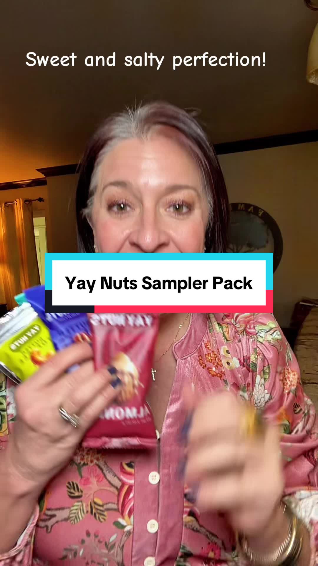 TikTok post by @hayleyfunder for Yay Nuts. Caption reads: This is a great way to try them all out! @yaynuts....