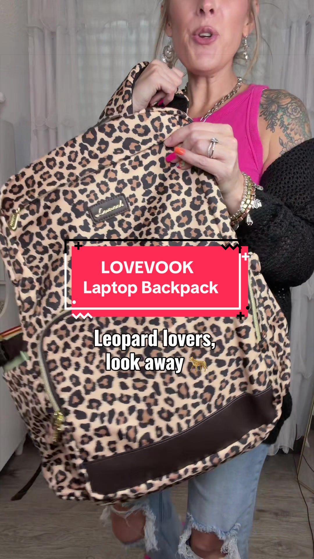 TikTok post by @amangrum38 for Lovevook. Caption reads: [...] #MomOnTheGo #TeacherBag @Lovevook Bags.