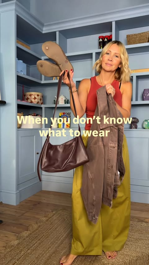 Instagram post by @ashley.dainty for Hush. Caption reads: [...] Vest is old @johnlewis Bag is last years....