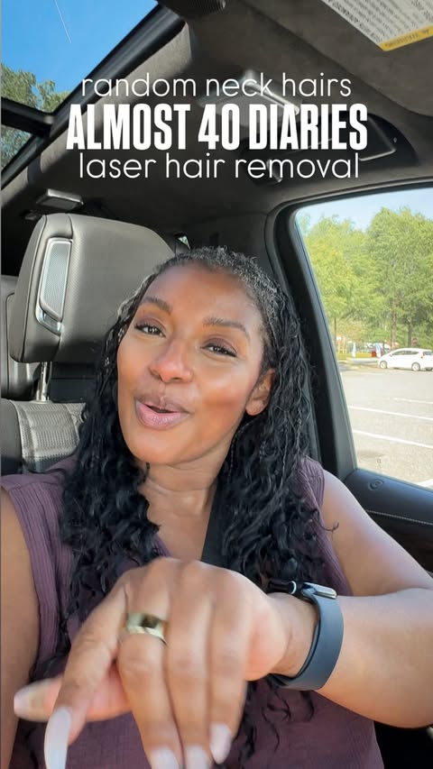 Instagram post by @herlifesparkles for Milan Laser Hair Removal. Caption reads: Do you wax, shave, or laser? 👀 At this big age…....