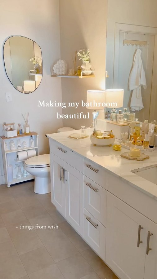 Instagram post by @her.style.diaries for Wish. Caption reads: [...] and organized with the things i got from....