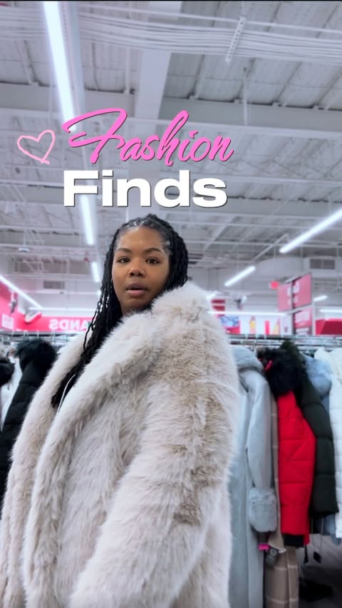 Instagram post by @chanteburkett for Burlington. Caption reads: When running into @burlingtondeals for one thing -....