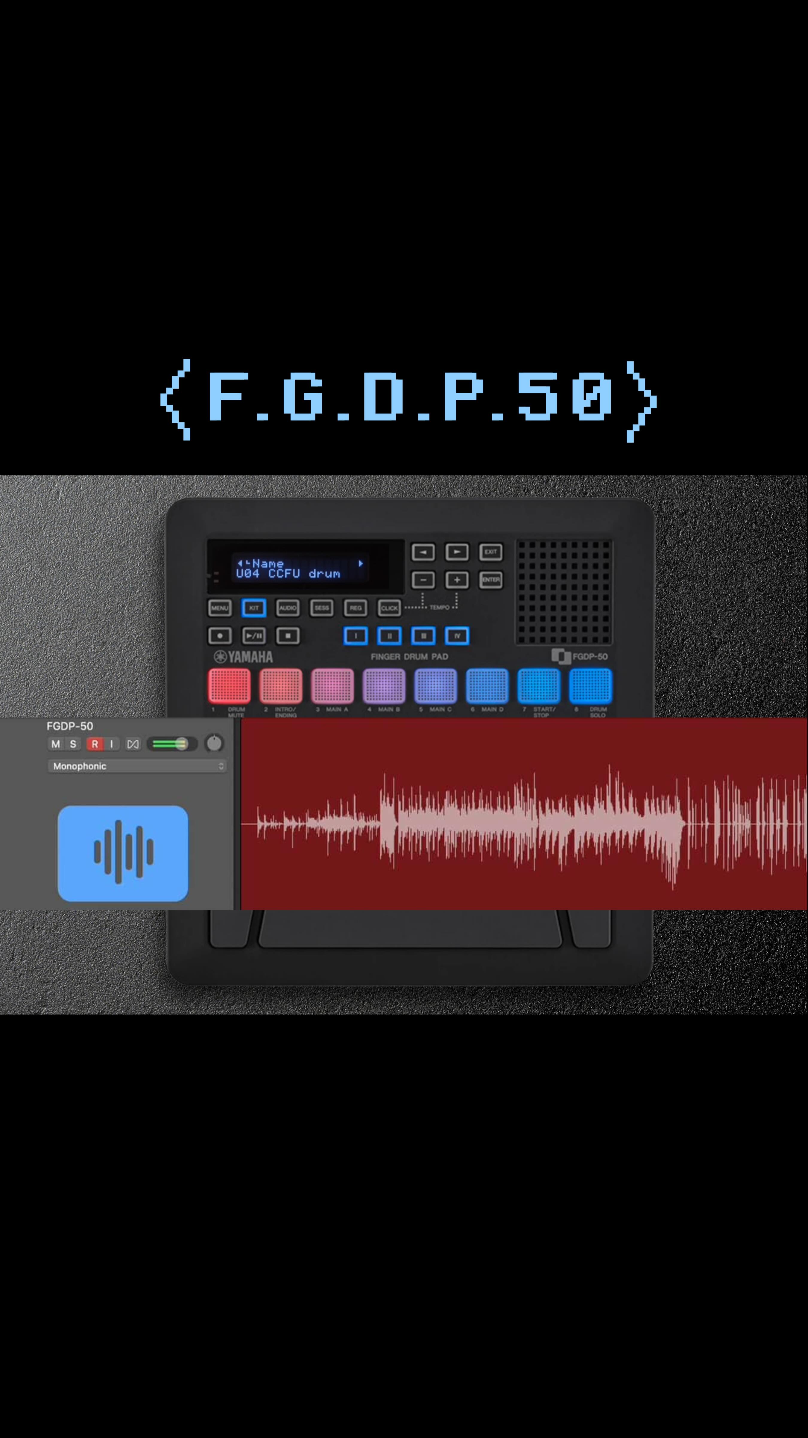 Instagram post by @ccfu.fu for Yamaha. Caption reads: 〈F.G.D.P.50〉

Beat music for 
Yamaha....