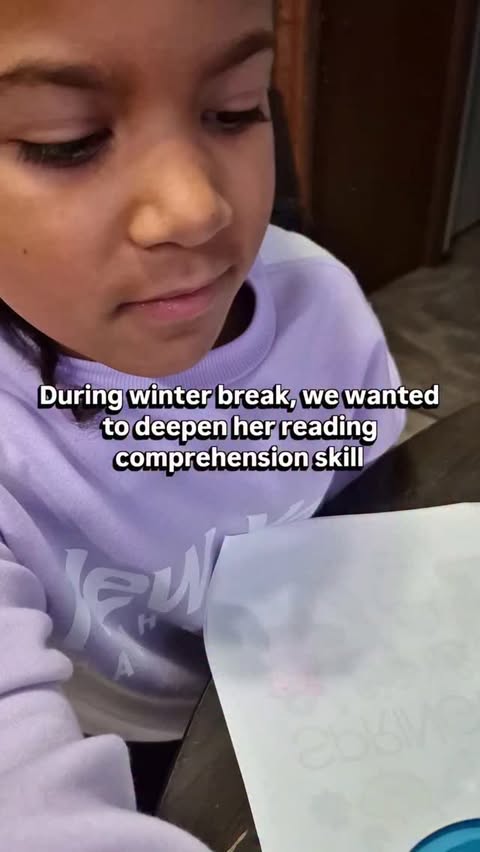 Instagram post by @mensavideo for Outschool. Caption reads: Sometimes Adelynn struggles to keep her focus on a....