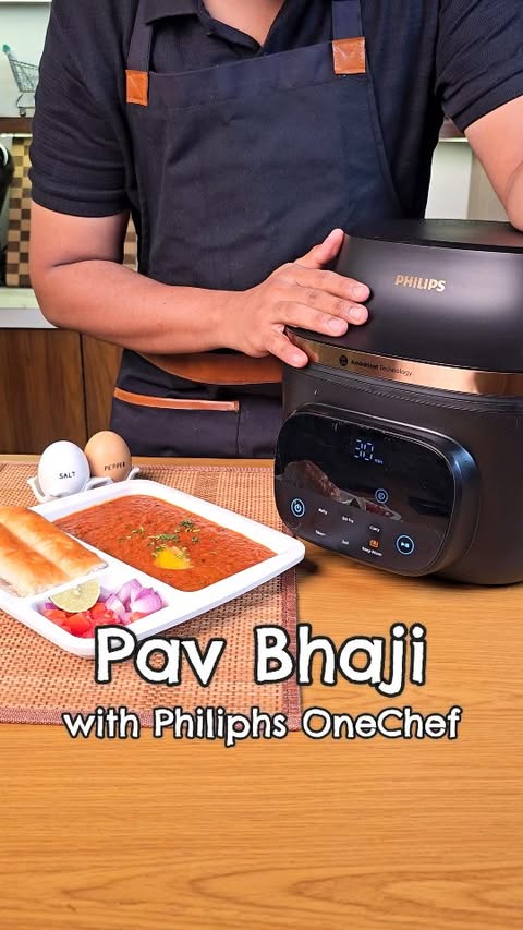 Instagram post by @sagarskitchenofficial for Philips. Caption reads: [...] anything! This recipe is made with Philips....