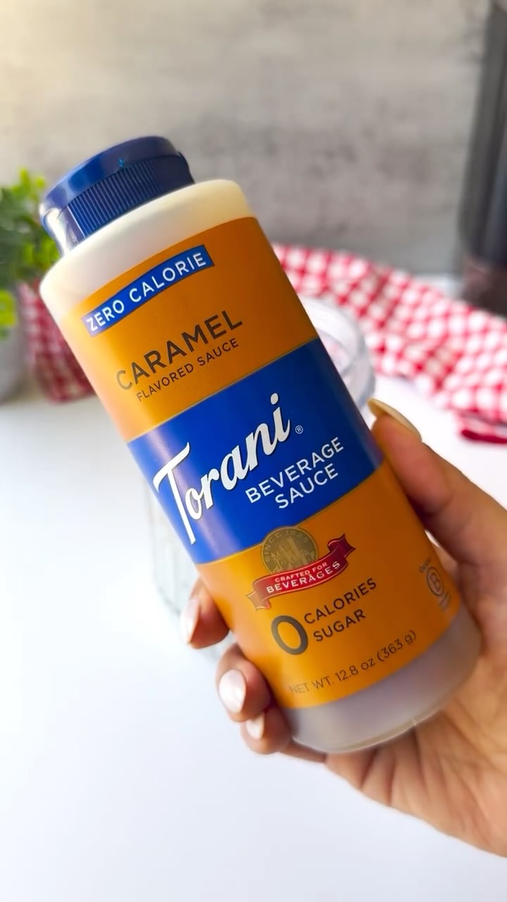 Instagram post by @coffeevibes03 for Torani. Caption reads: [AD] This Salted Caramel Frappuccino is officially....