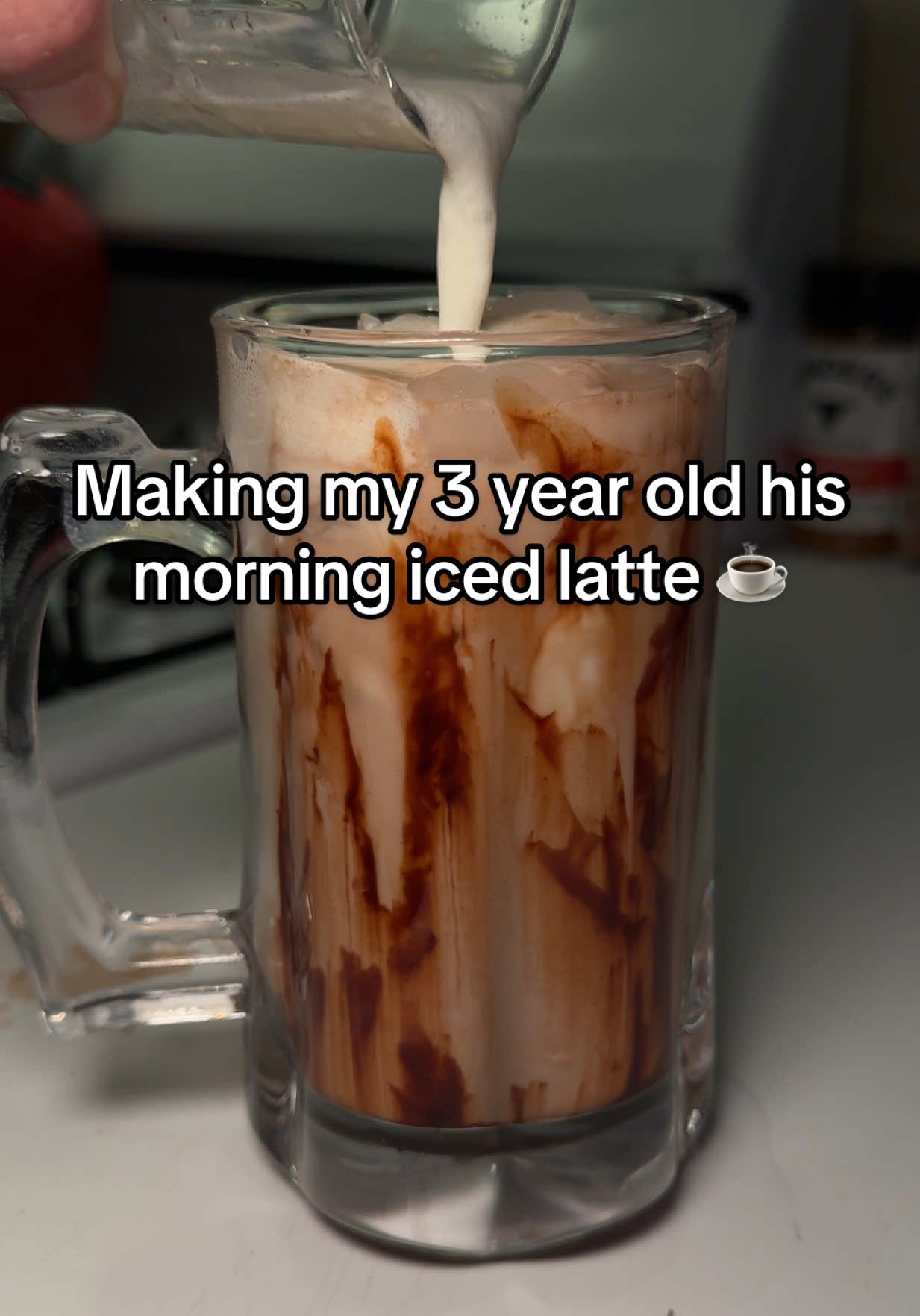TikTok post by @livraebrew for Kiid Coffee. Caption reads: [...] #morningcoffee #morningcoffeeroutine....