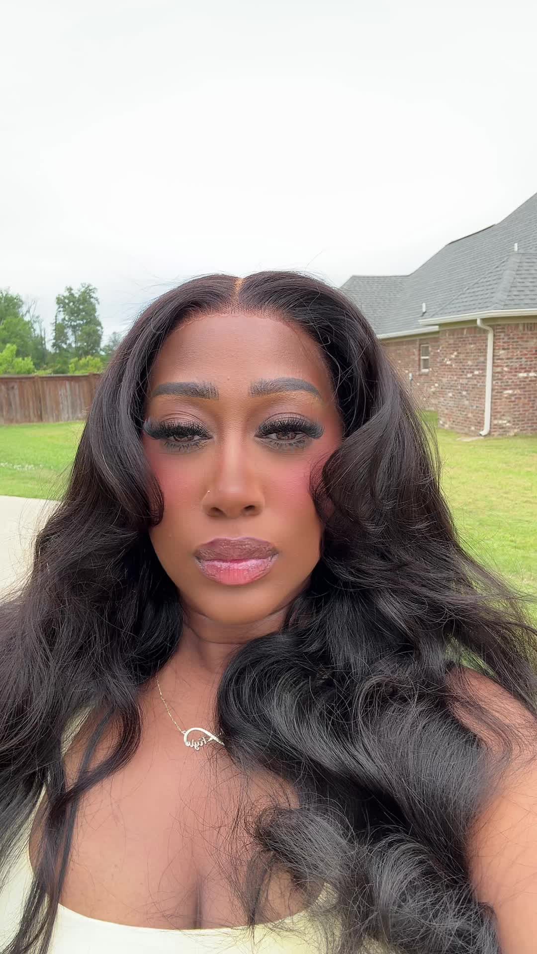 TikTok post by @_nursebaemel for Sunber Hair. Caption reads: An a cute easy afforable wig from @Sunber Hair....