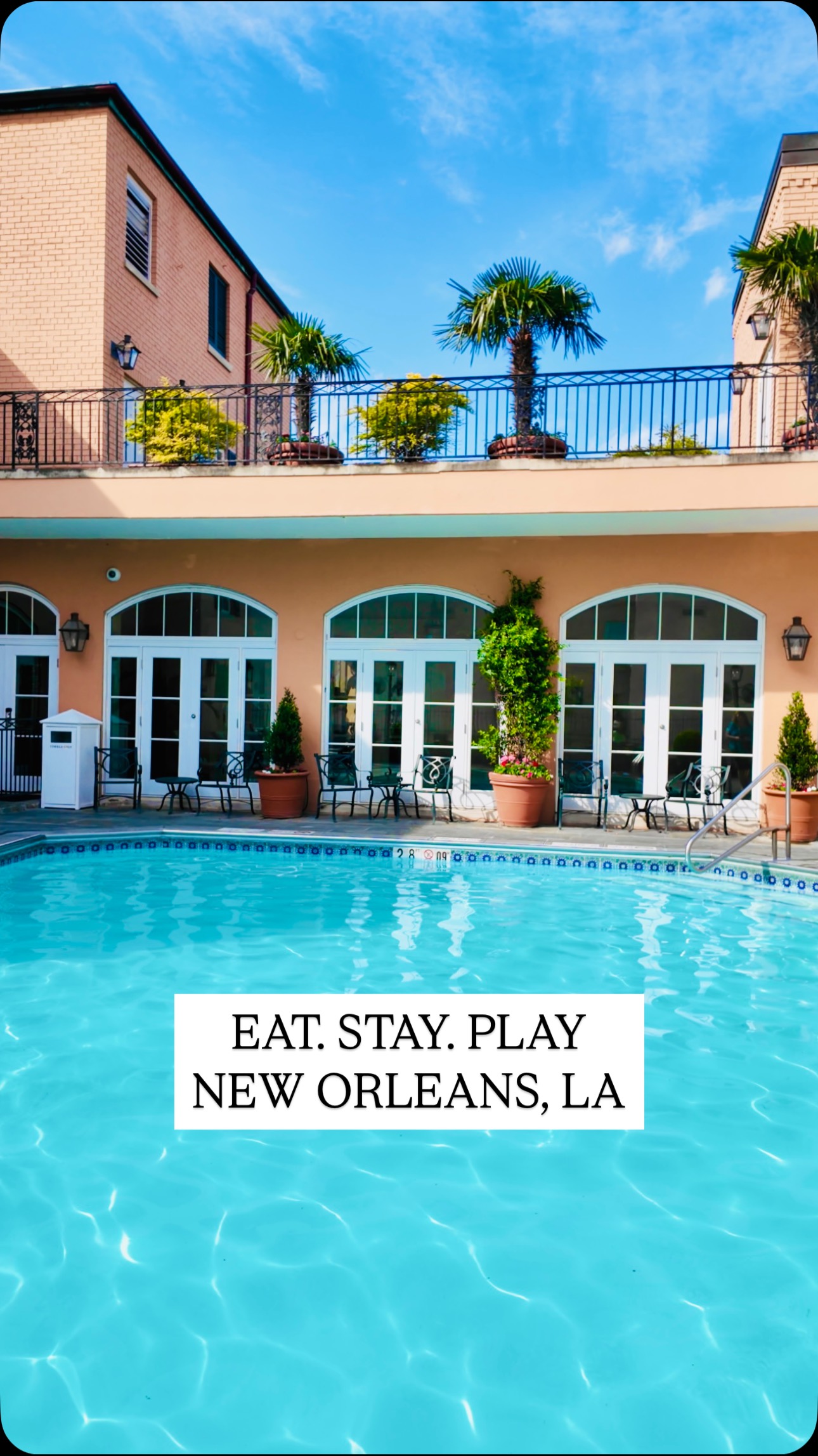 Instagram post by @antavialauren for Visit New Orleans. Caption reads: [...] & Play your way through the city ⚜️....